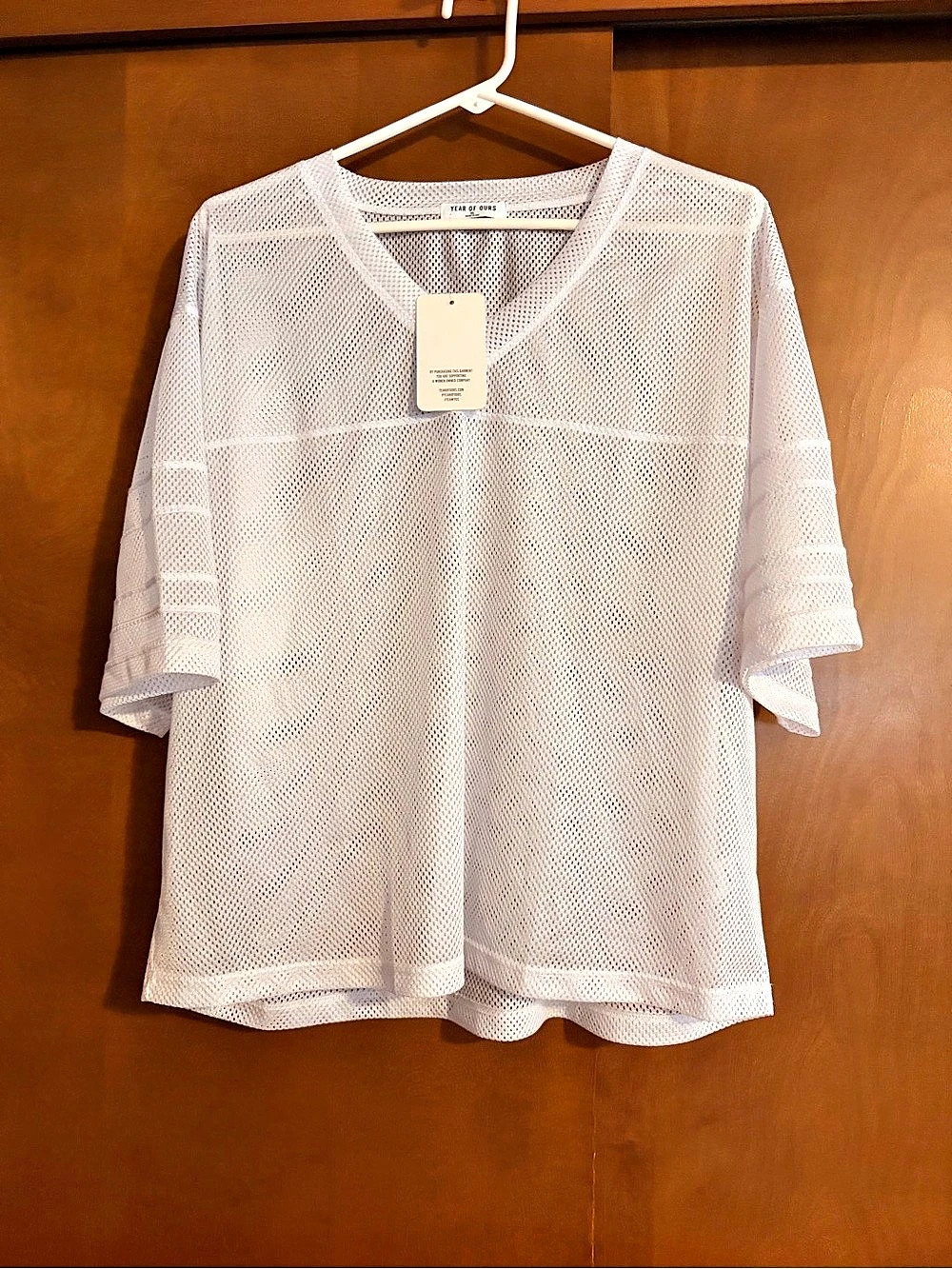 Women's Short Sleeve Mesh Top Size Xl